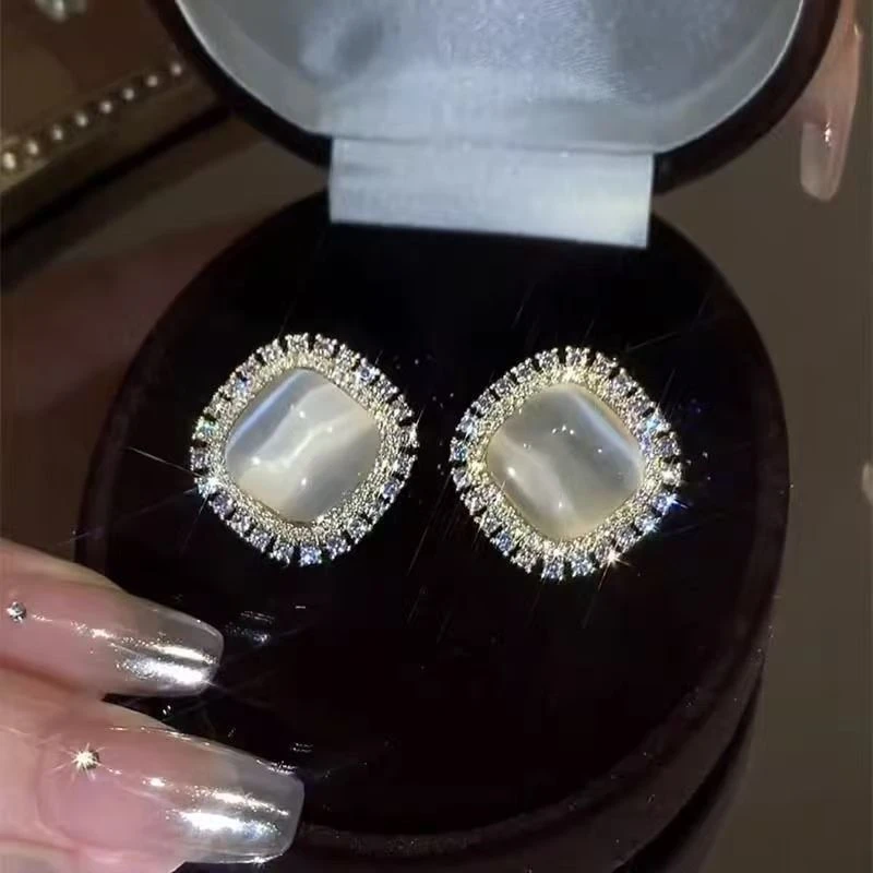 合金耳饰 【荣荣】ED265  2025仙气优雅时尚耳钉