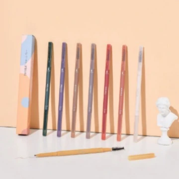 thyra昙雅旋转双头精细眉笔防水汗持久自然不脱色不晕染易上色