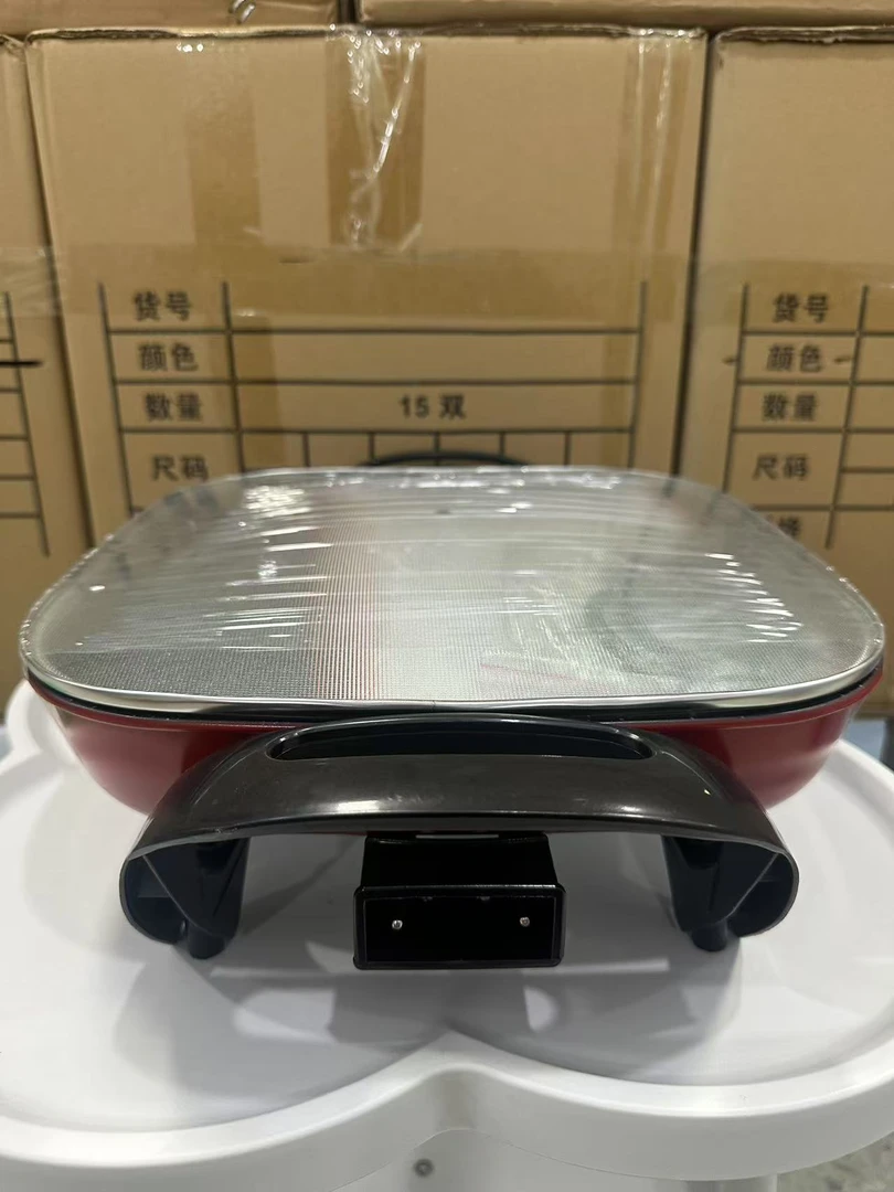 电火锅烤鱼锅多功能锅家用大容量炒菜蒸煮电热锅一体式不粘电煎锅