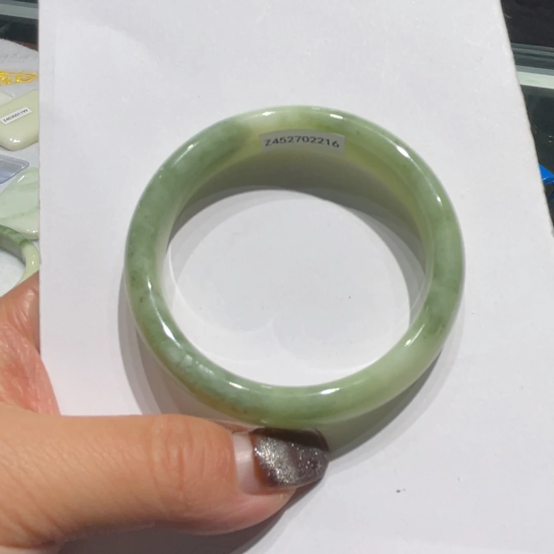 未镶嵌手镯蓝田玉（蛇纹石化大理石玉）平**事