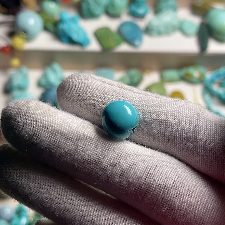 绿松石未镶嵌绿松石戒面