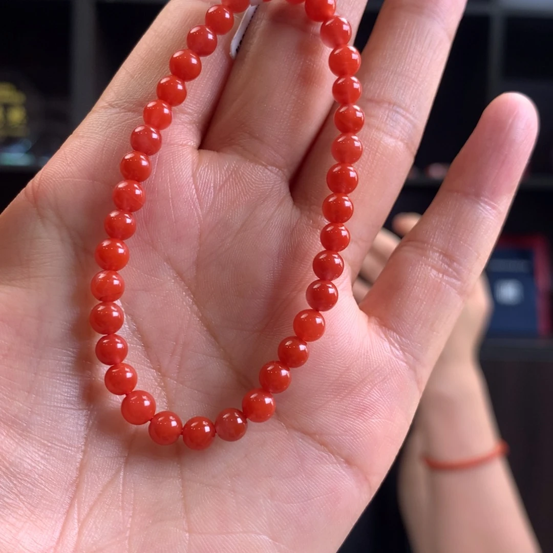 南红玛瑙原矿南红未镶嵌锦红卡5