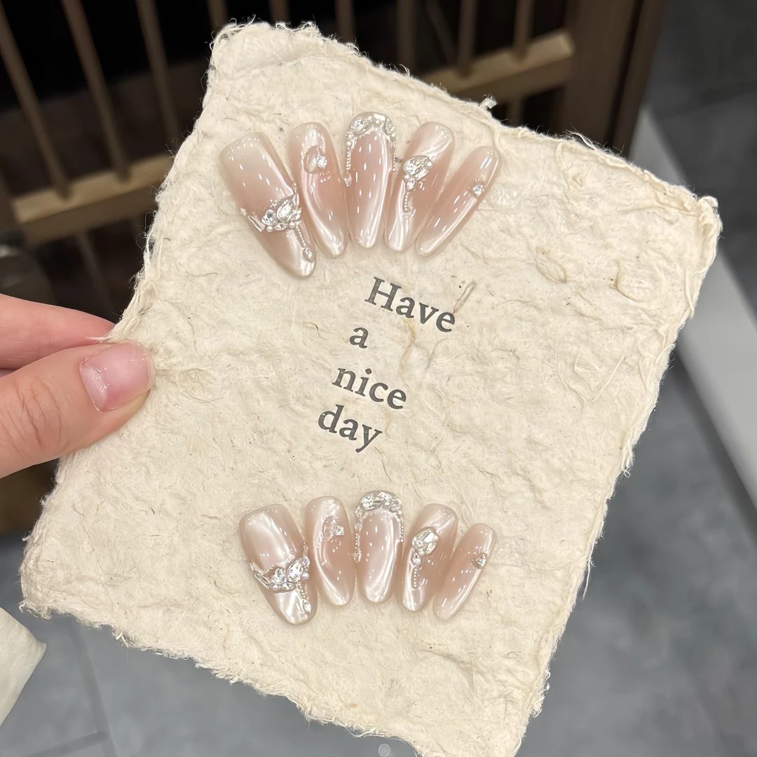 w-美人如玉-XingHeJiYu轻奢高定美甲 10片装