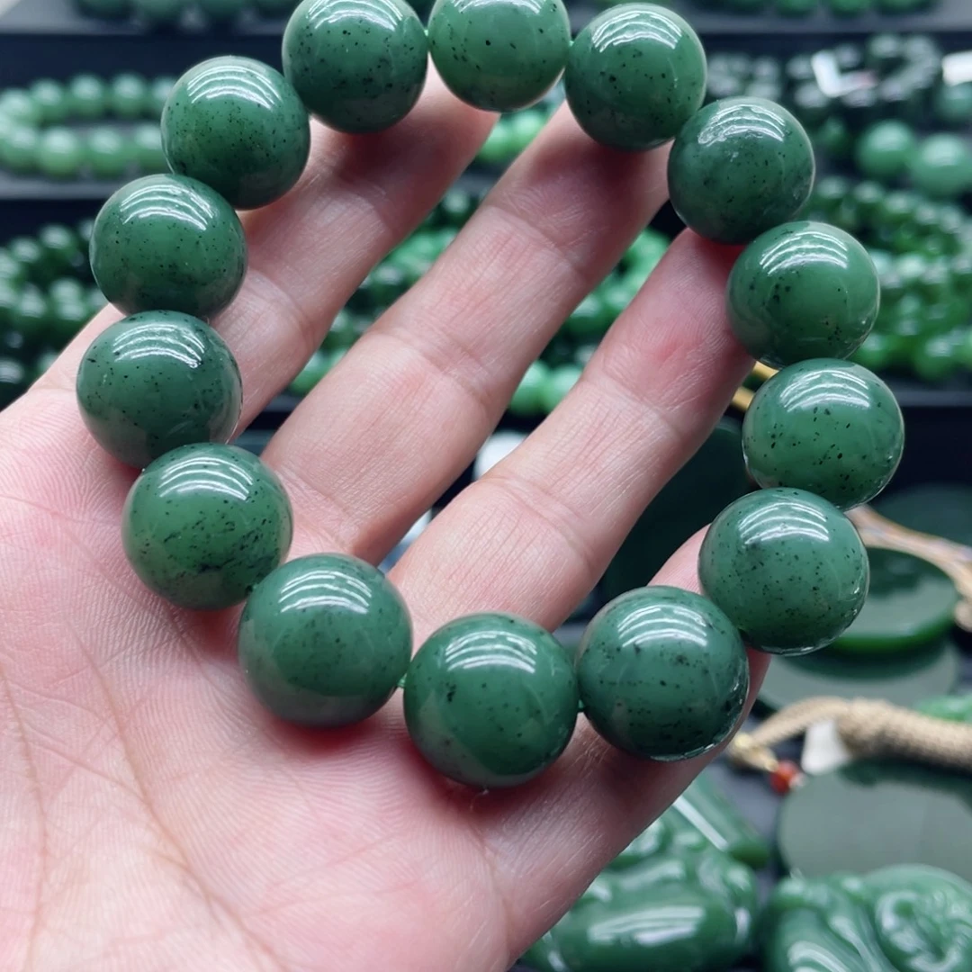 和田玉（碧玉）未镶嵌手链