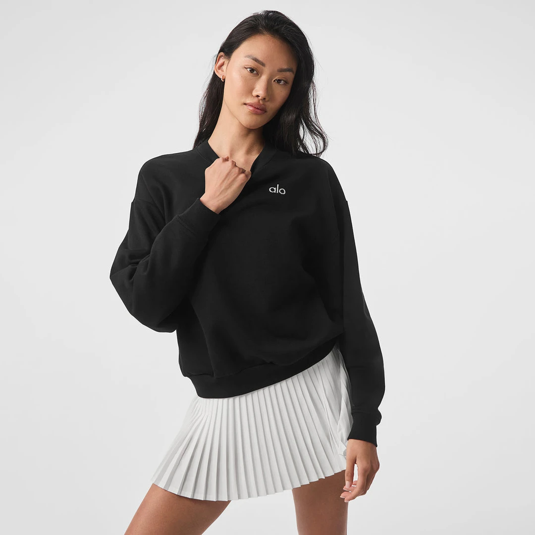 Alo yoga 柔软舒适休闲运动长袖卫衣 情侣款