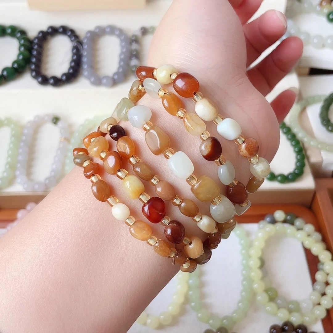 和田玉手串未镶嵌