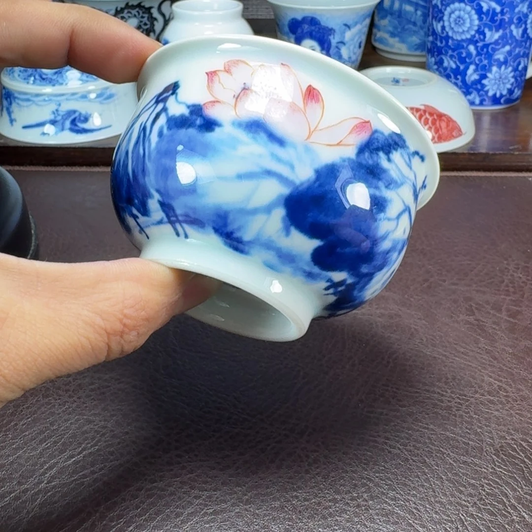 顺***大瓷片当代景德镇陶瓷手绘茶具