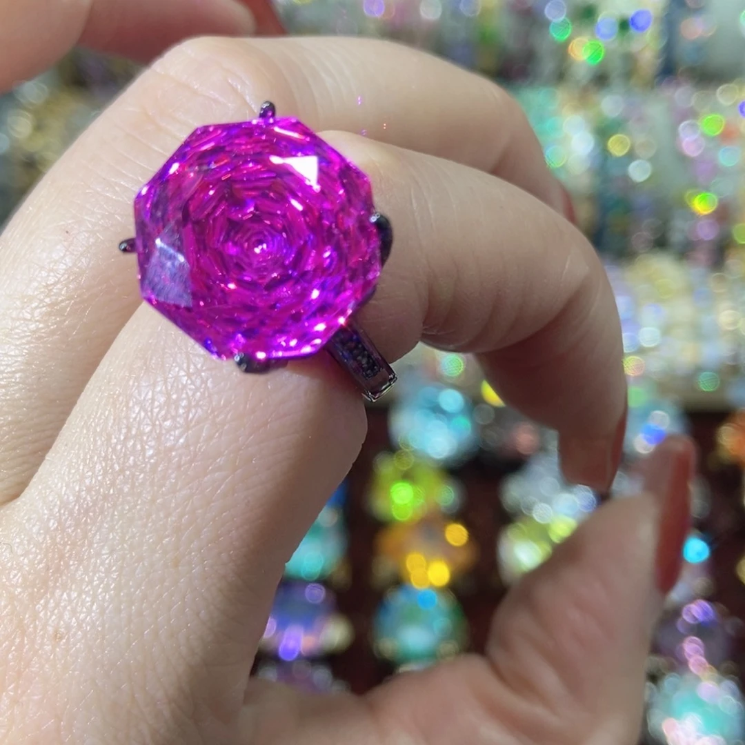 66锆石（处理）戒指