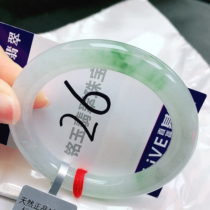 翡翠未镶嵌手镯缅甸天然a货翡翠手镯