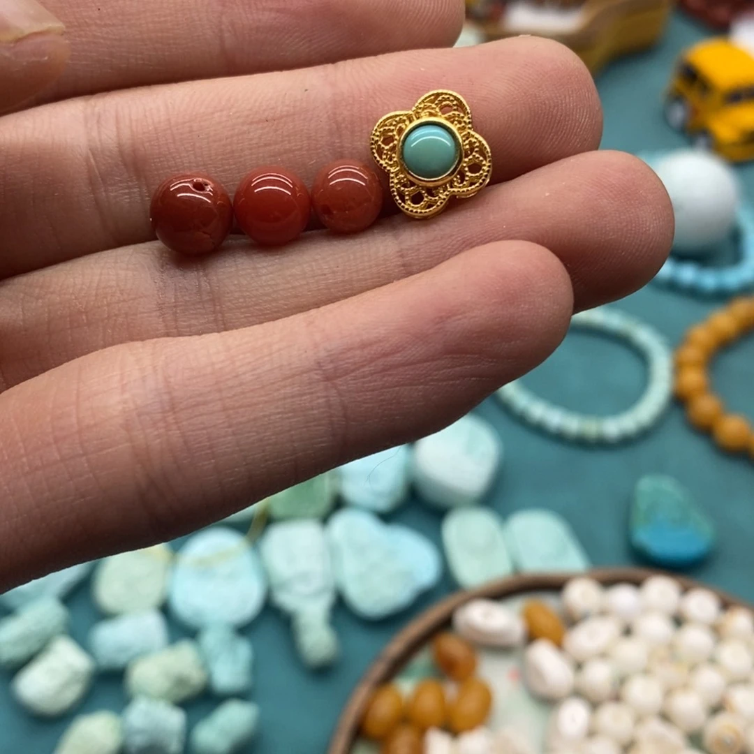 【闪购商品】南红玛瑙129银S925镀金镶嵌喔***?南