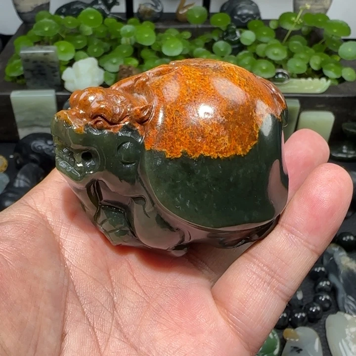 岫岩河磨玉（透闪石质玉）未镶嵌把件