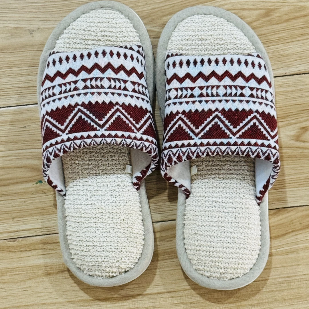 《云云家》高品质棉麻不挑色波西米亚风拖鞋家居鞋