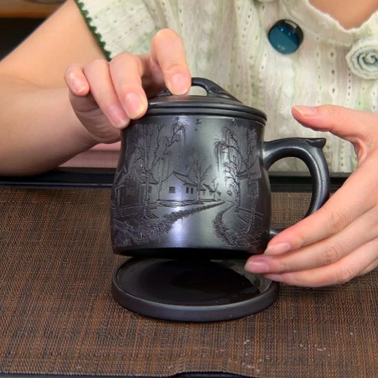 茶杯紫砂高货放漏