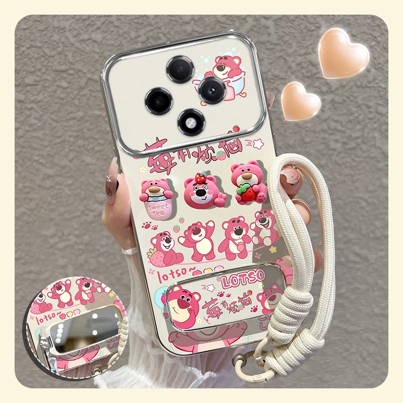 适用【vivoy300pro】手机壳萌趣可爱熊大视窗全包保护创意女款潮流