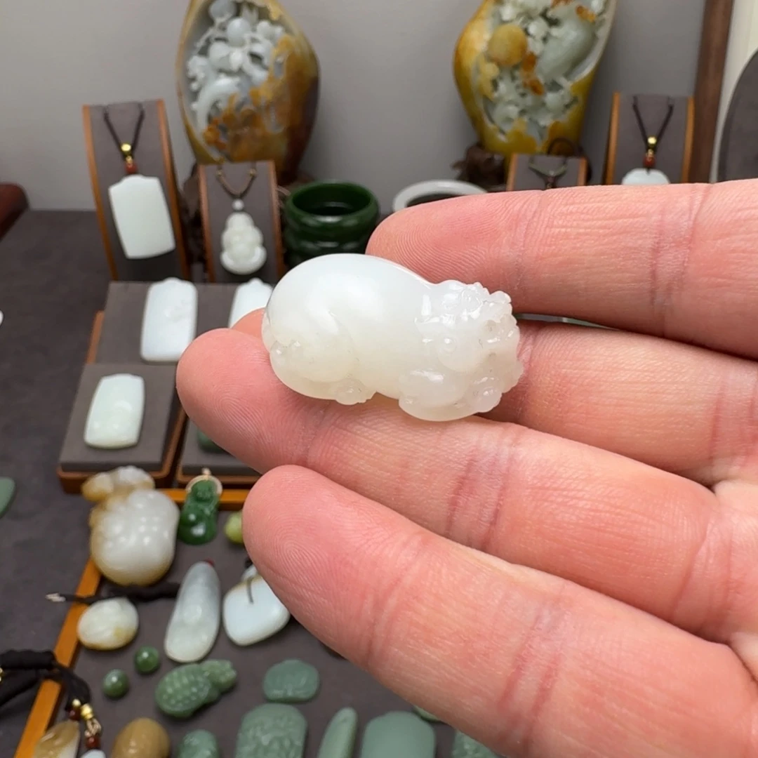 和田玉挂件未镶嵌盛****竹