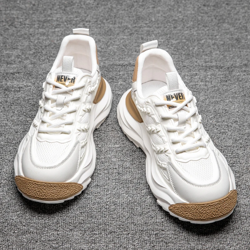 男鞋夏季透气网面休闲运动老爹鞋时尚百搭韩版厚底潮流跑步鞋男款