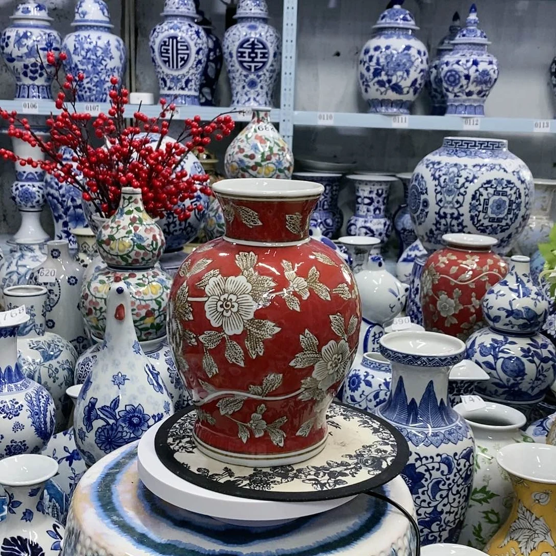 【闪购商品】摆件石榴瓶瓷器…………………………