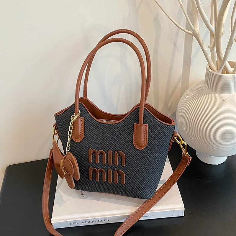 新款时尚百搭潮流女包单肩斜挎包282黑色