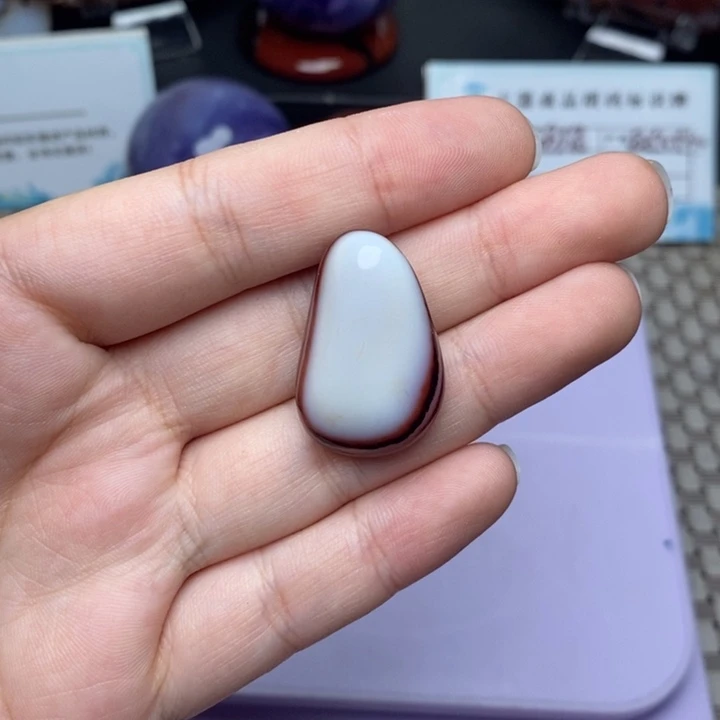 中***梦未镶嵌原石玛瑙/玉髓打孔不退不换
