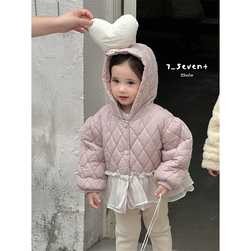 7Seven·25冬~连帽大爱心绗棉外套385（童装汉服）