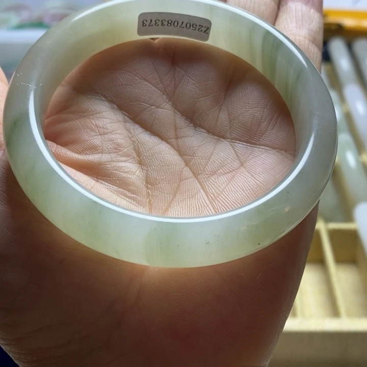 墨***瞳石英质玉（天山翠）手镯未镶嵌