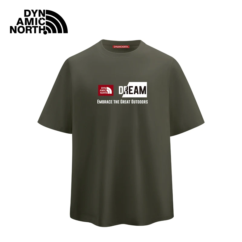 动感北面纯棉男士t恤短袖冰感夏季小白T男女同款轻奢痞帅男装短袖