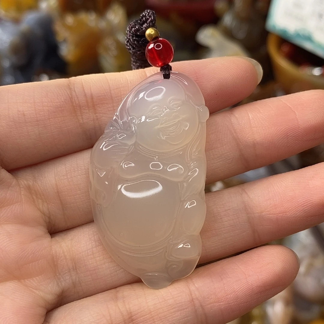 玛瑙/玉髓未镶嵌吊坠