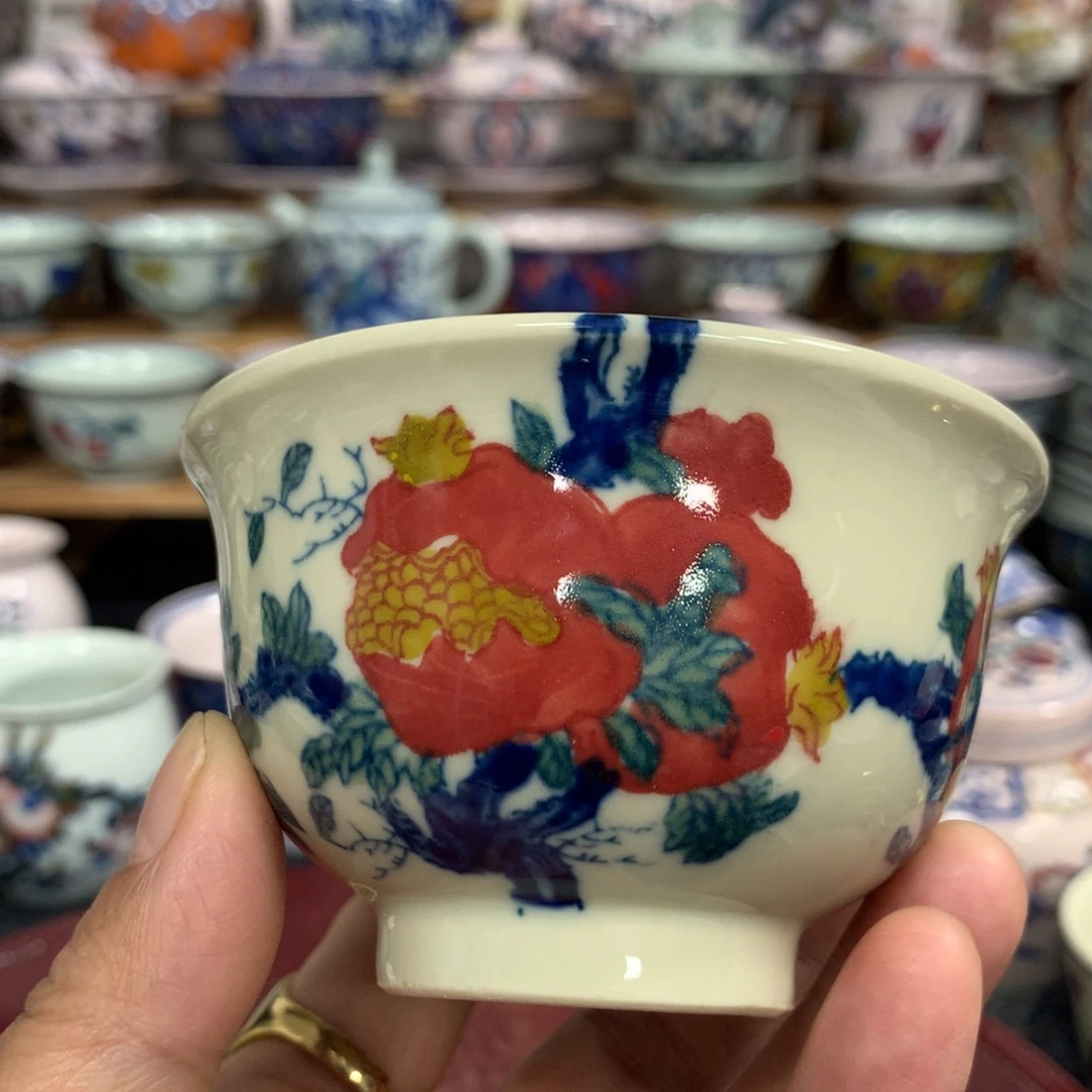 摆件手绘柴窑瓷器碗碟碗盆壶