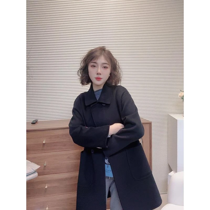 （8817）鄂市产地 双排6扣时尚百搭中长款外套