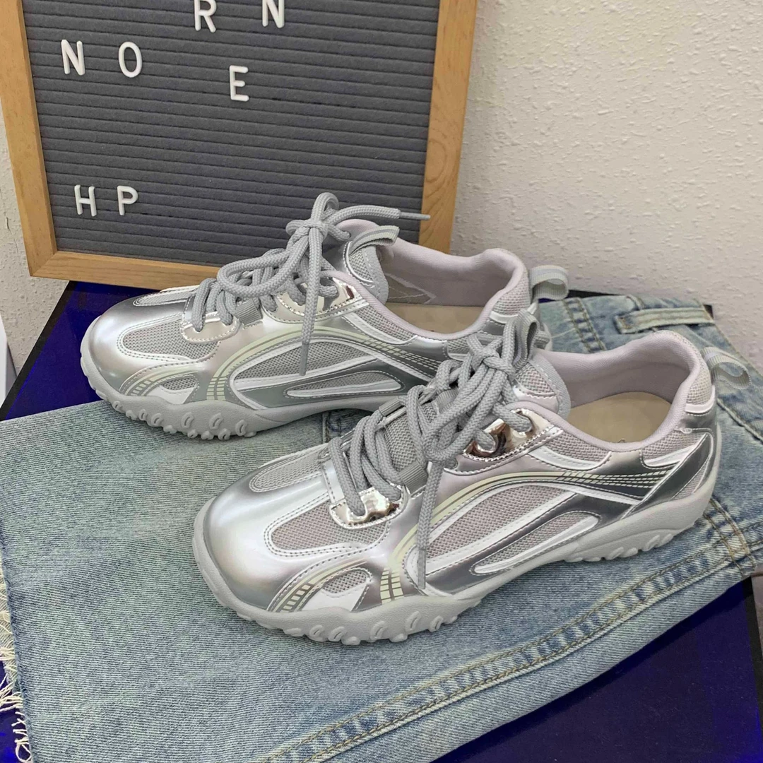 「年终清仓」2058厚底网面德训鞋女鞋运动慢跑鞋