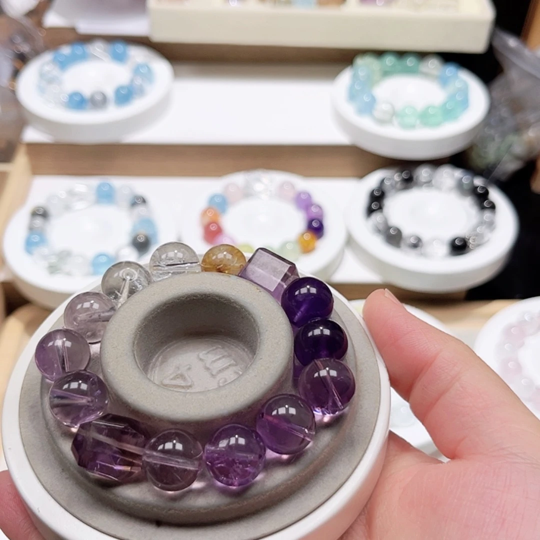 水晶手串未镶嵌天然水晶