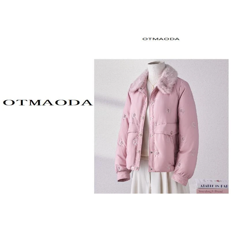 【南瓜定制】N3122-XC新款宽松型复古短款冬装宽松女装女款羽绒服