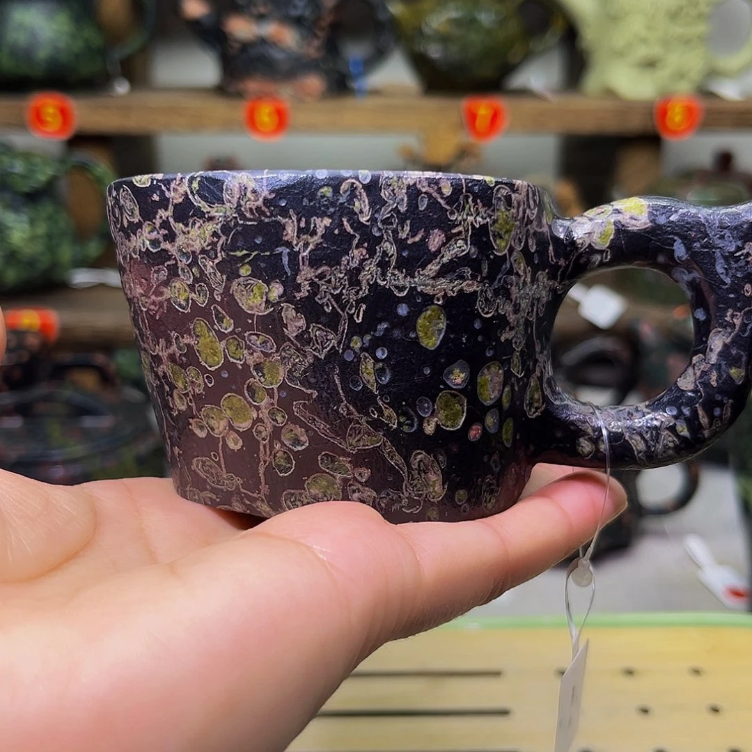 梅花石安山玉精品咖啡杯120c