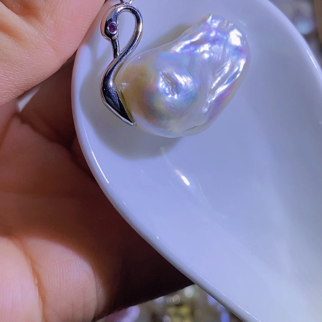 合金淡水珍珠天然淡水珍珠（微瑕）
