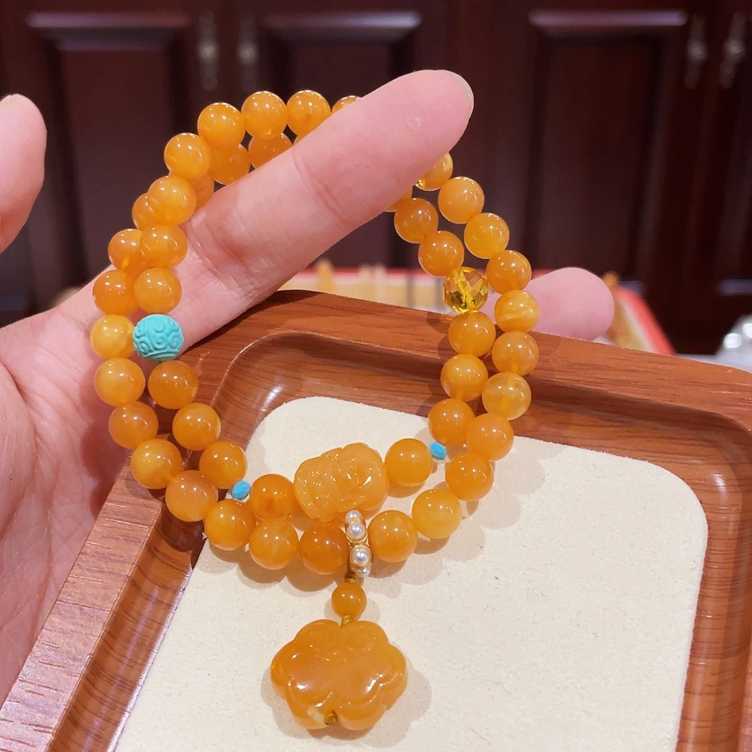 手链蜜蜡未镶嵌手串