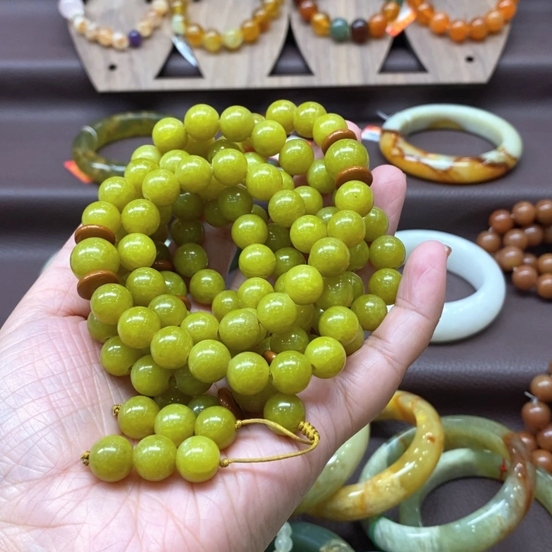 蛇纹石玉未镶嵌手链