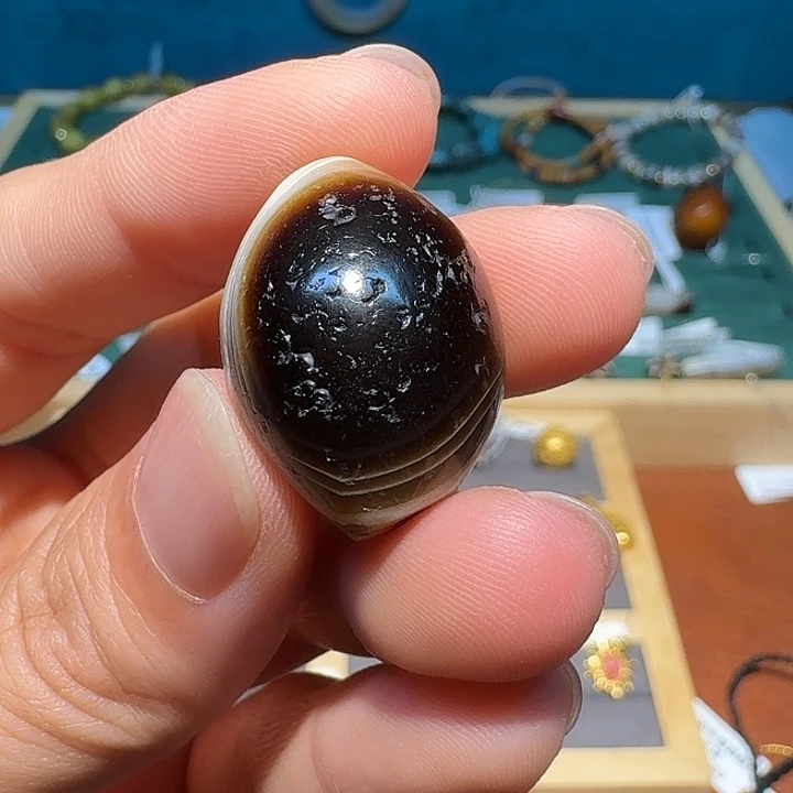 风***吹玛瑙/玉髓吊坠(不含链)未镶嵌24.6*18.7mm