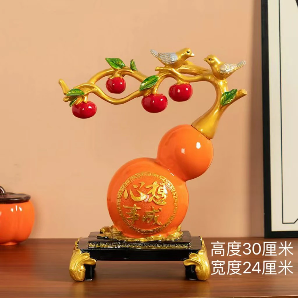 创意轻奢新房葫芦摆件家居饰品办公桌面高档客厅玄关酒柜乔迁新居