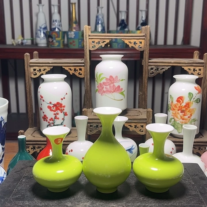 陶摆件景德镇陶瓷三件套