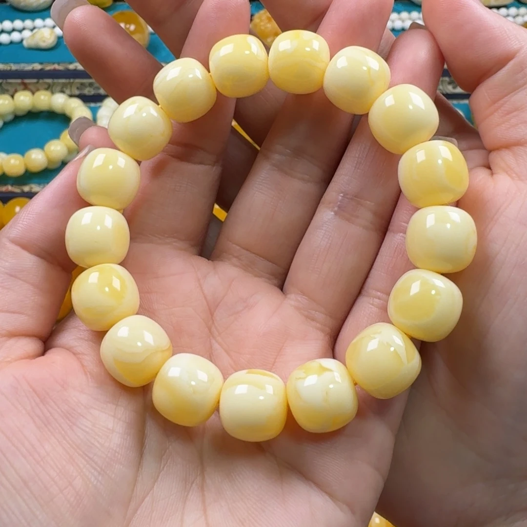 手链琥珀未镶嵌同料