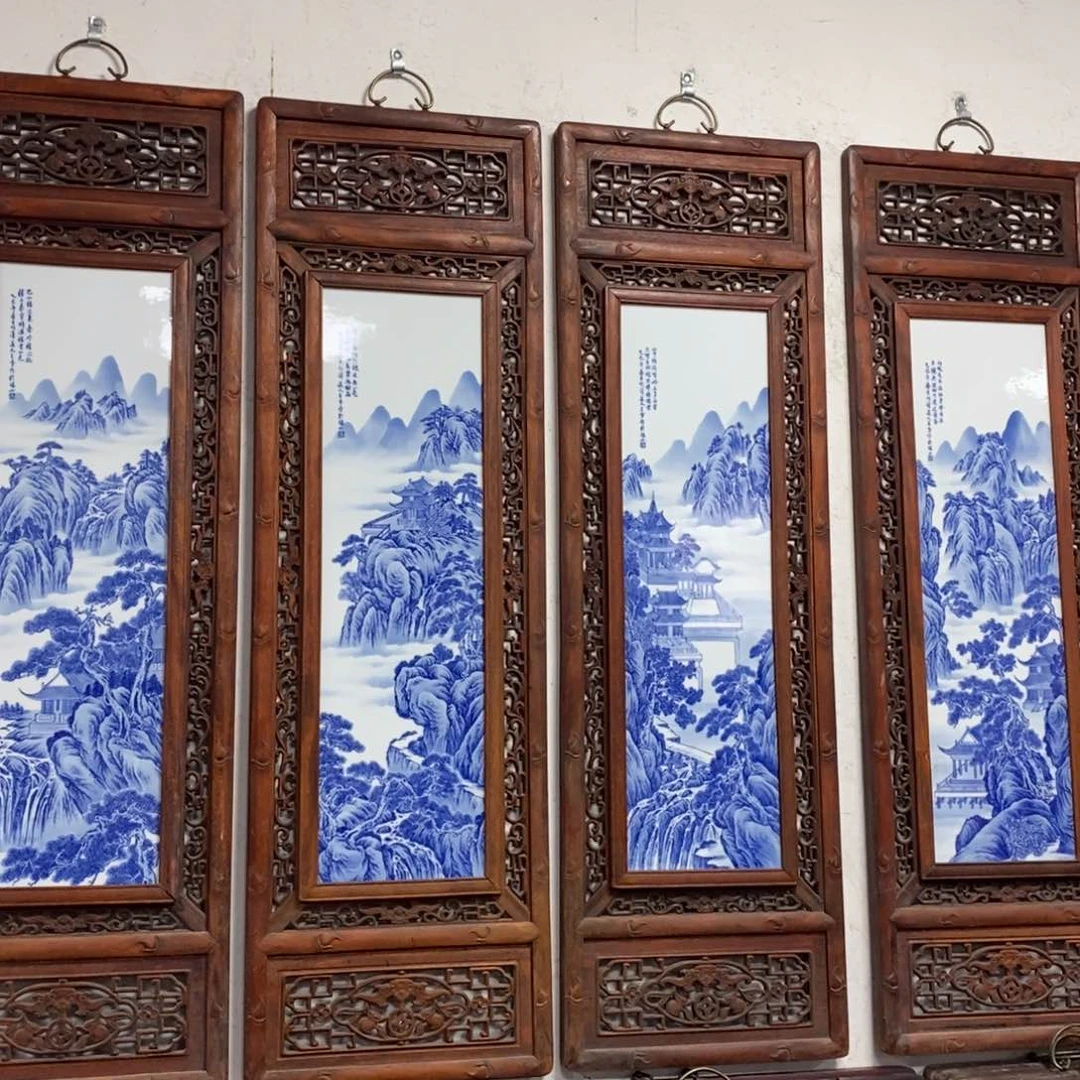 瓷片1.2*36*4景德镇瓷板画柴窑烧制