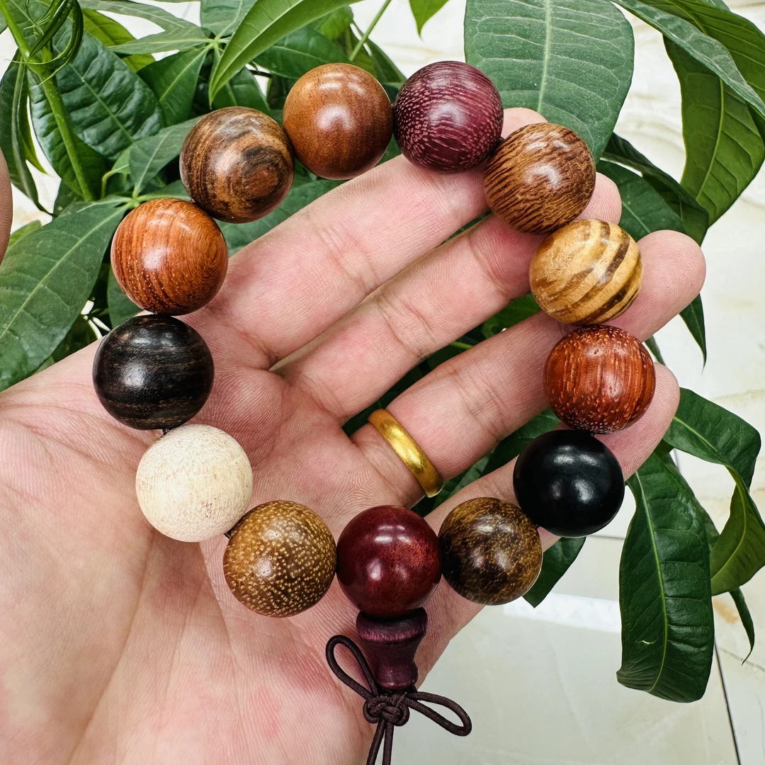 小叶紫檀多宝手串LZG-05124无礼盒