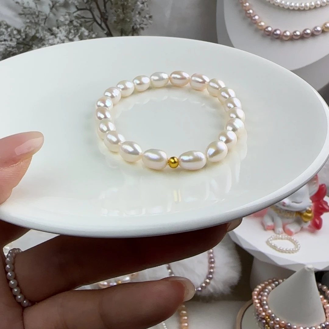 淡水珍珠手绳未镶嵌7-8mm微瑕