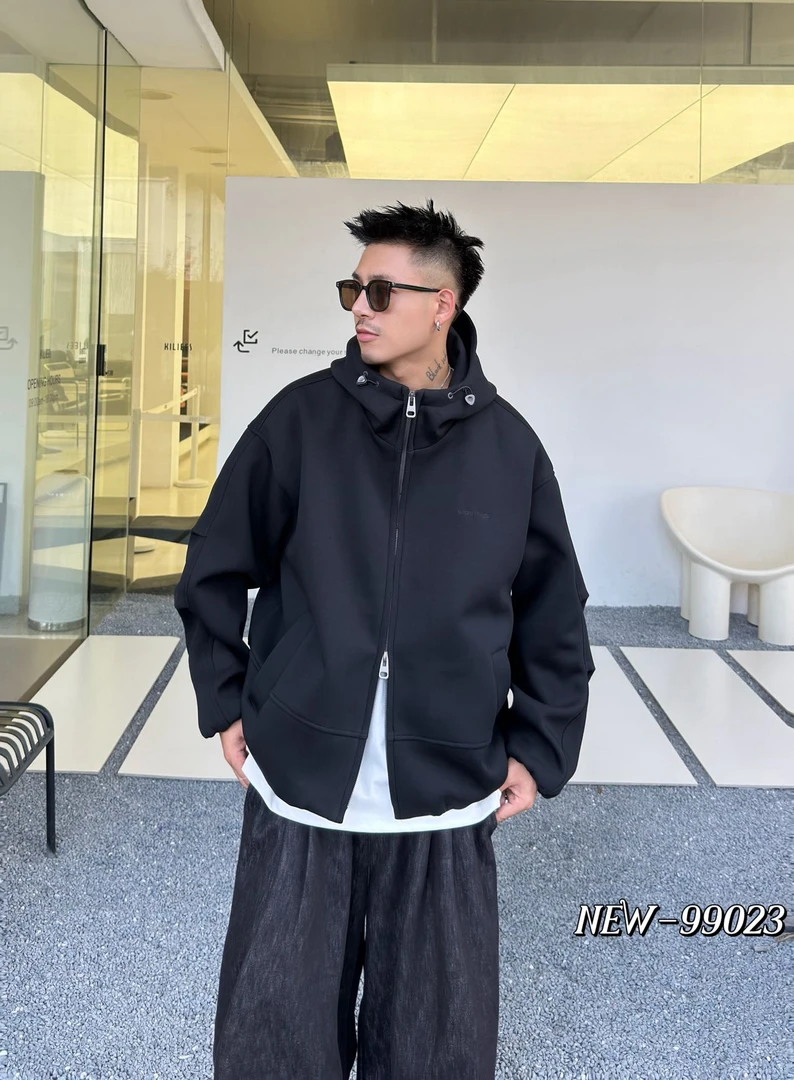 2025冬季男士新款连帽立体裁剪立领厚款时尚百搭棉服FW99023-8