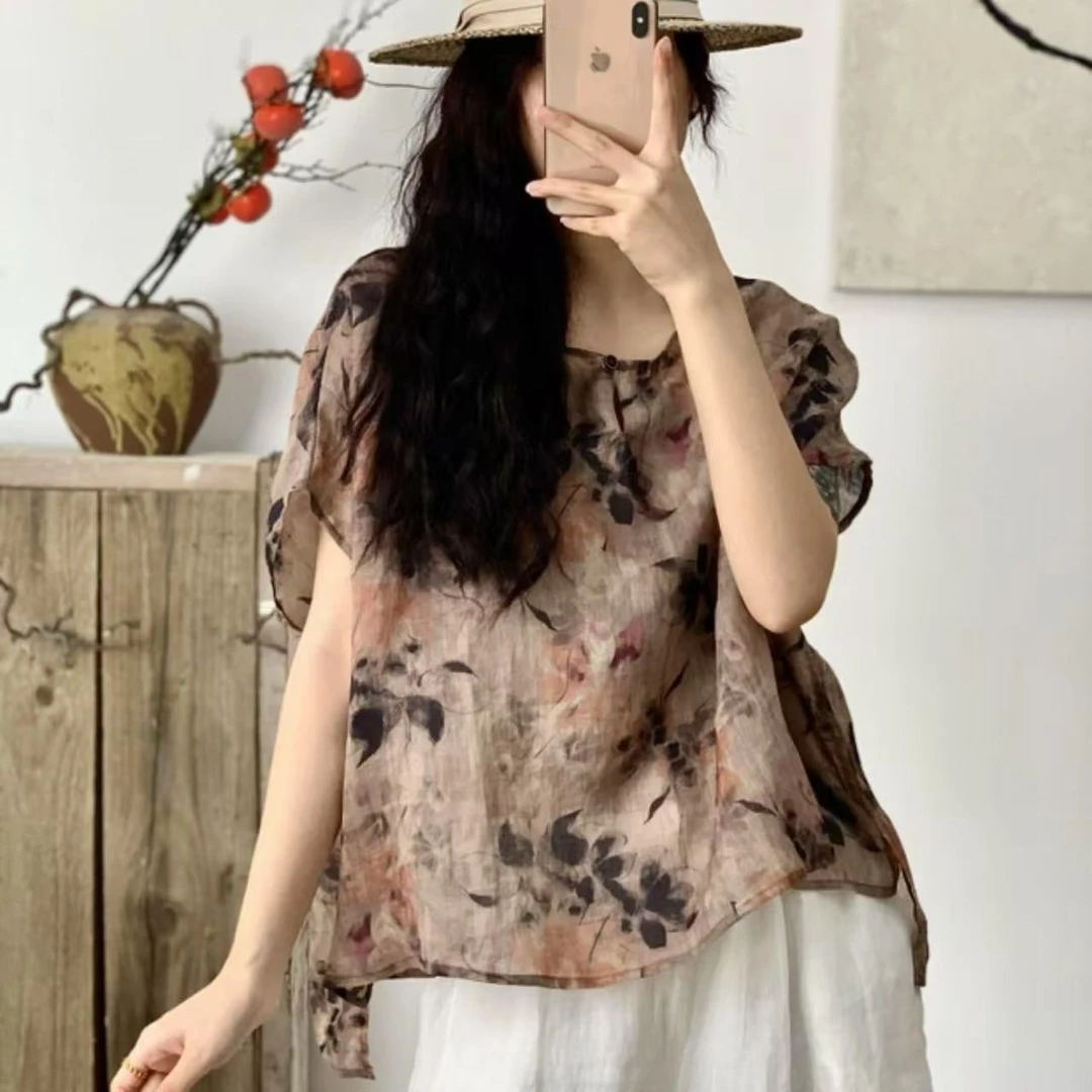 8609新款夏季减龄气质洋气小衫QZ