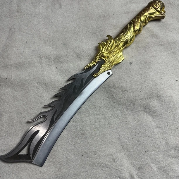 3073 龙泉昊天宝剑高锰钢一体锻打唐横刀未开刃