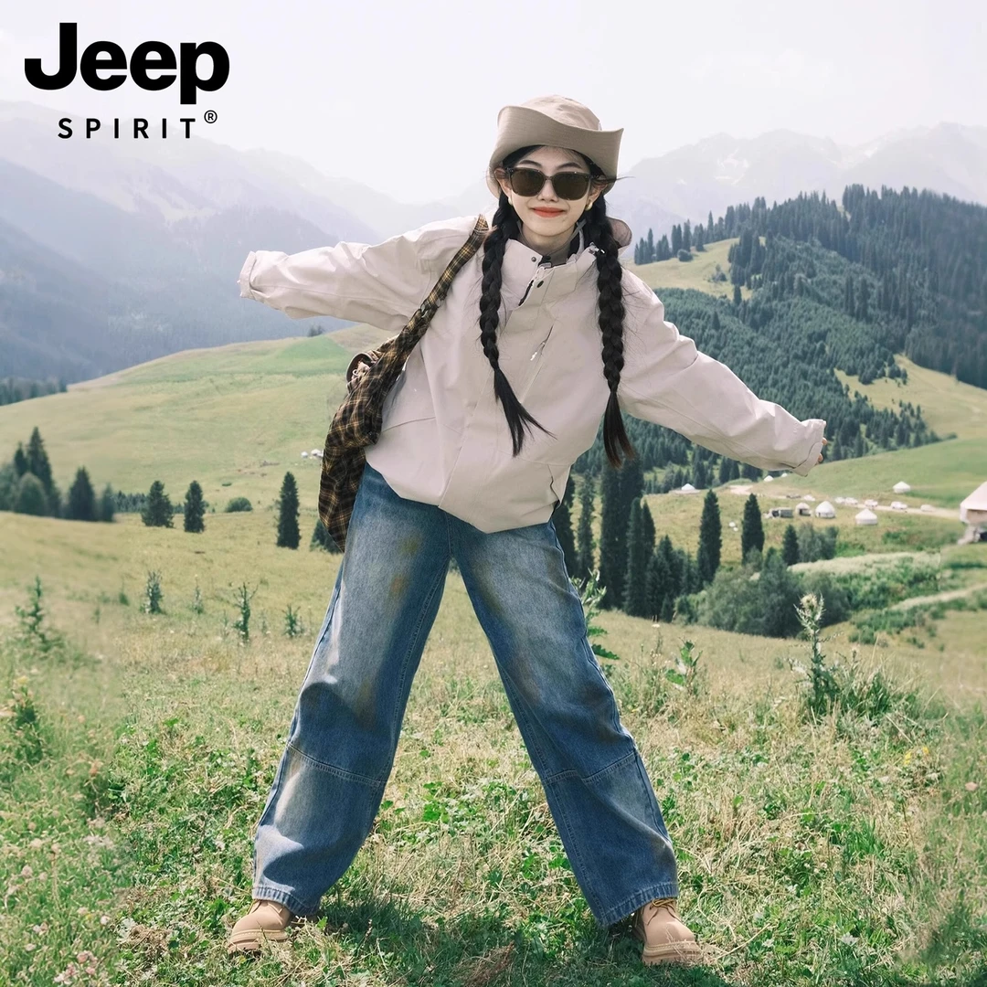 JEEPSPIRIT吉普冲锋衣男女2025新款秋冬季三合一户外旅游穿搭外套