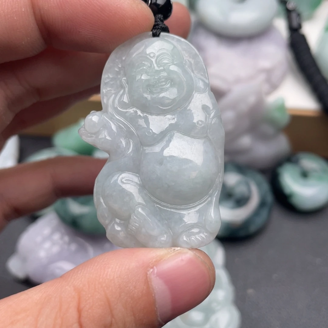 段***儿翡翠未镶嵌吊坠(不含链)