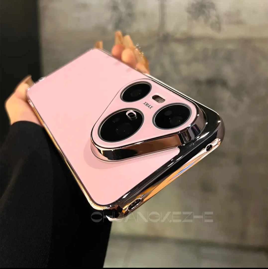 高级感百搭AG磨砂手机壳适用于华为Pura80/P70pro+全包配件电镀