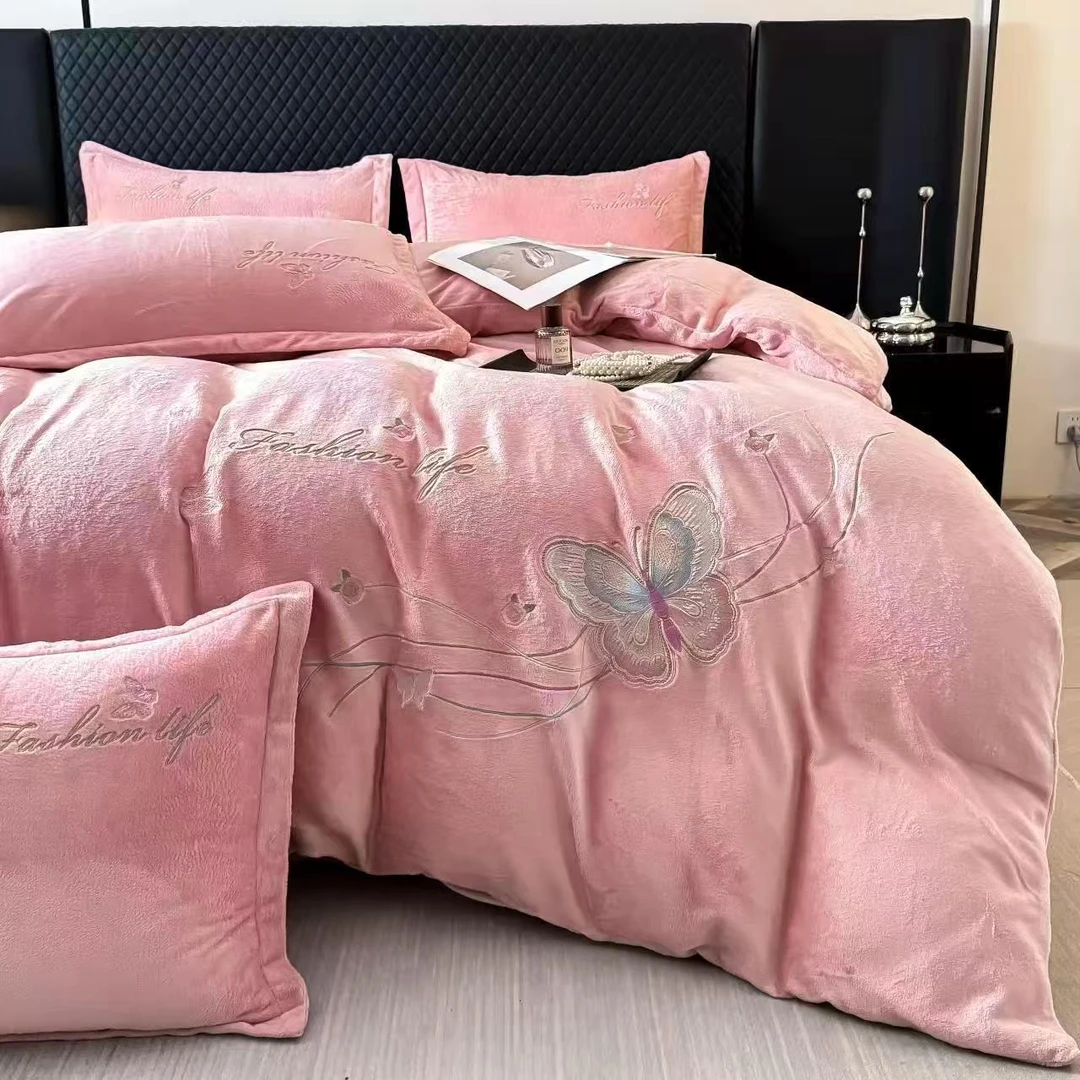 轻奢牛奶绒四件套【xs】